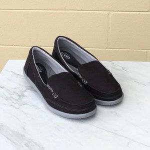 Crocs Triple Comfort Walu II Black Canvas Loafer